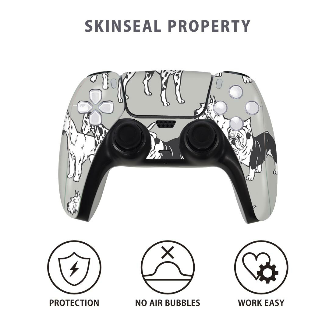 PS5用 ワイヤレスコントローラー 専用 スキンシール おしゃれなスキンシール 貼るだけでかんたんドレスアップ 気軽に着せ替えが楽しめるデザインステッカー