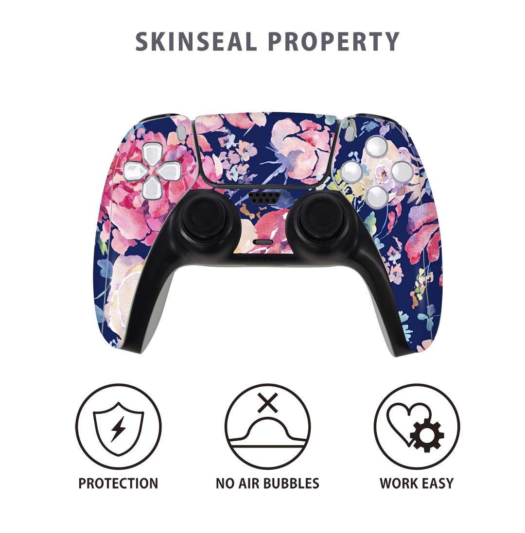 PS5用 ワイヤレスコントローラー 専用 スキンシール おしゃれなスキンシール 貼るだけでかんたんドレスアップ 気軽に着せ替えが楽しめるデザインステッカー