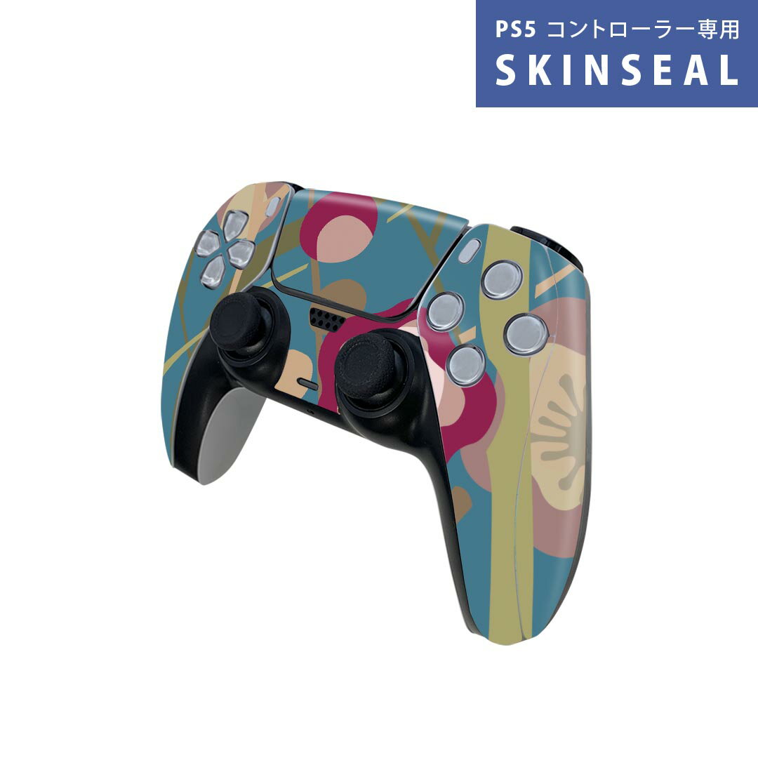 PS5用 ワイヤレスコントローラー 専用 スキンシール おしゃれなスキンシール 貼るだけでかんたんドレスアップ 気軽に着せ替えが楽しめるデザインステッカー