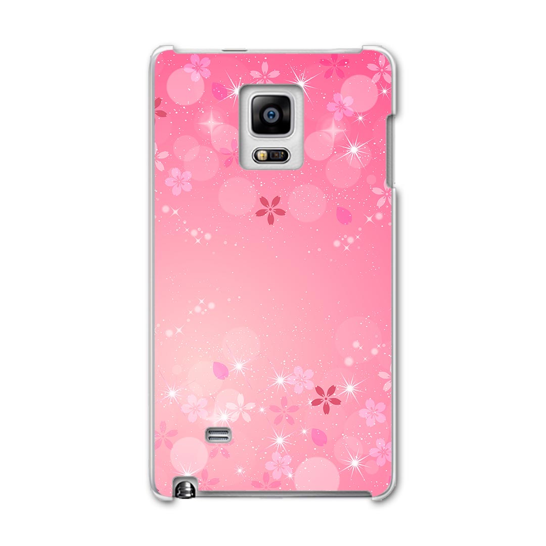 SC-01G GALAXY Note Edge ギャラクシー ノート エッジ sc01g docomo ドコモ スマホ カバー ケース スマホケース スマホカバー PC ハードケース 桜　花 ラブリー 001625