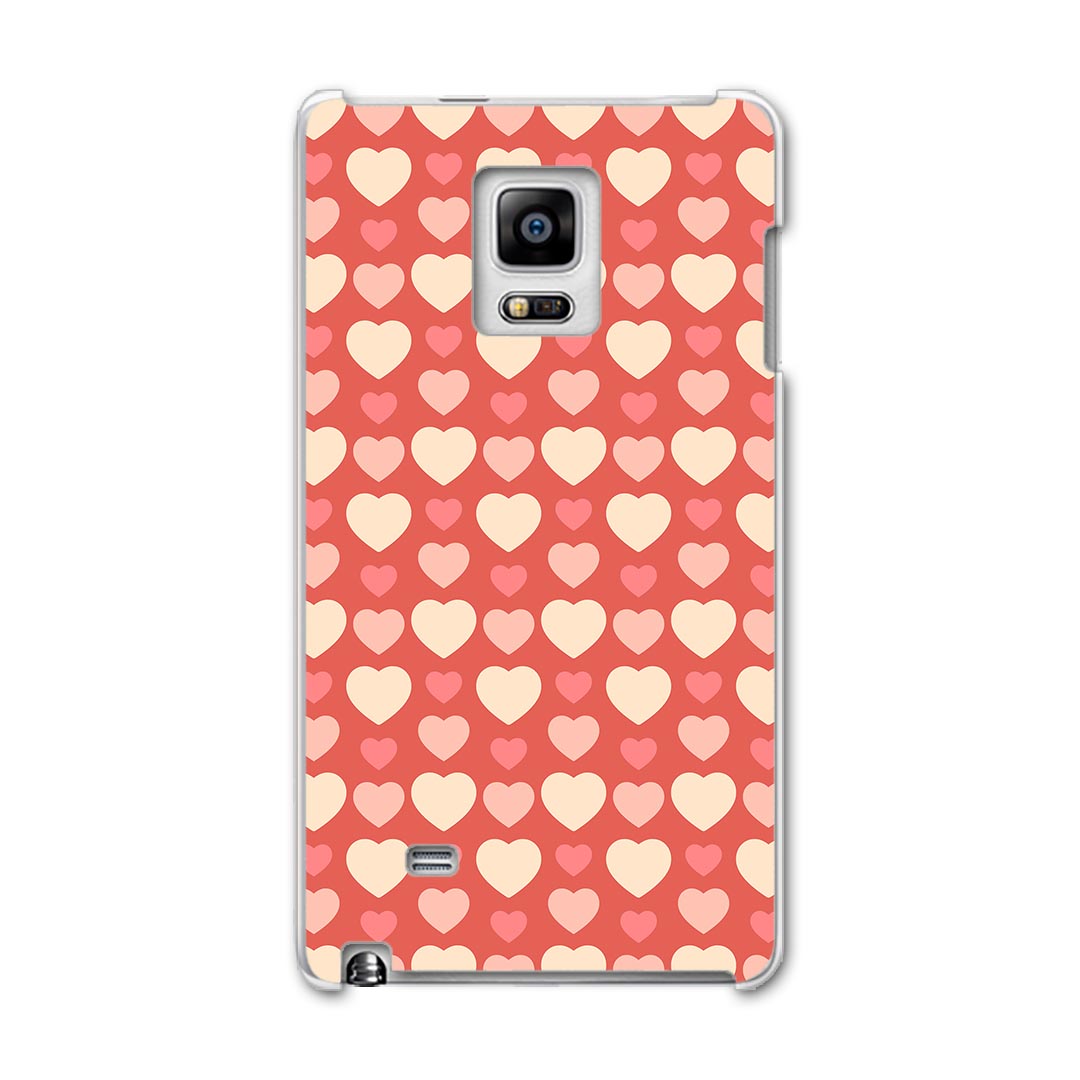 SC-01G GALAXY Note Edge ギャラクシー ノート エッジ sc01g docomo ドコモ スマホ カバー ケース スマホケース スマホカバー PC ハードケース 赤 レッド ピンク ハート 模様 ラブリー 008058