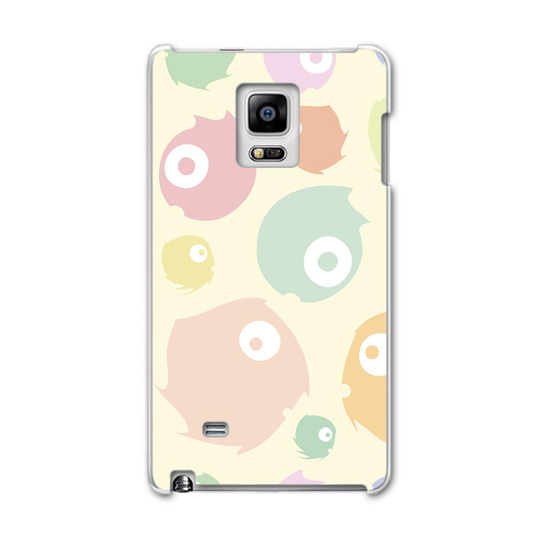 SC-01G GALAXY Note Edge ギャラクシー ノート エッジ sc01g docomo ドコモ スマホ カバー ケース スマホケース スマホカバー PC ハードケース カラフル　パステル　モンスター　模様 ラブリー 008494