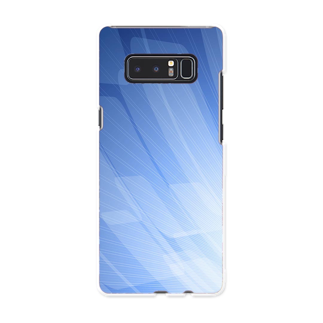 SC-01K Galaxy Note8 ギャラクシー ノートエイト sc01k docomo ドコモ スマホ カバー ケース スマホケース スマホカバー PC ハードケース 青 シンプル クール 002213