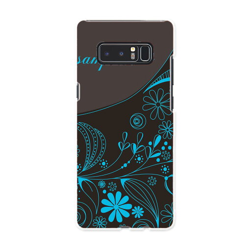 SC-01K Galaxy Note8 ギャラクシー ノートエイト sc01k docomo ドコモ スマホ カバー ケース スマホケース スマホカバー PC ハードケース 花 フラワー 黒 青 フラワー 005032 SC-01K Galaxy Note8 ギャラクシー ノートエイト sc01k docomo ドコモ スマホ カバー ケース スマホケース スマホカバー PC ハードケース 花 フラワー 黒 青 フラワー 005032