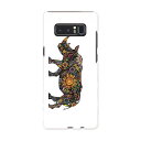 Galaxy Note8 SCV37 au エーユー スマホ カバー スマホケース ハード pc ケース サイ 動物 花 フラワー アニマル 006336(2)