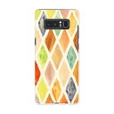 Galaxy Note8 SCV37 au エーユー スマホ カバー スマホケース ハード pc ケース カラフル 模様 アーガイル チェック・ボーダー 006...