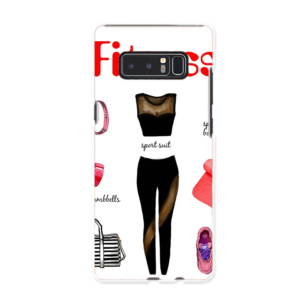 SC-01K Galaxy Note8 ギャラクシー ノートエイト sc01k docomo ドコモ スマホ カバー ケース スマホケース スマホカバー PC ハードケース ヨガ　ウェア　スタイル 013600