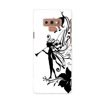 SCV40 Galaxy Note9 ギャラクシー ノートナイン au エーユー scv40 スマホ カバー スマホケース スマホカバー PC ハードケース 005575 妖精 花 フラワー