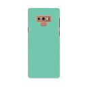 SC-01L Galaxy Note9 ギャラクシー ノートナイン docomo ドコモ sc01l スマホ カバー ケース スマホケース スマホカバー PC ハードケース 009011 シンプル 無地 緑