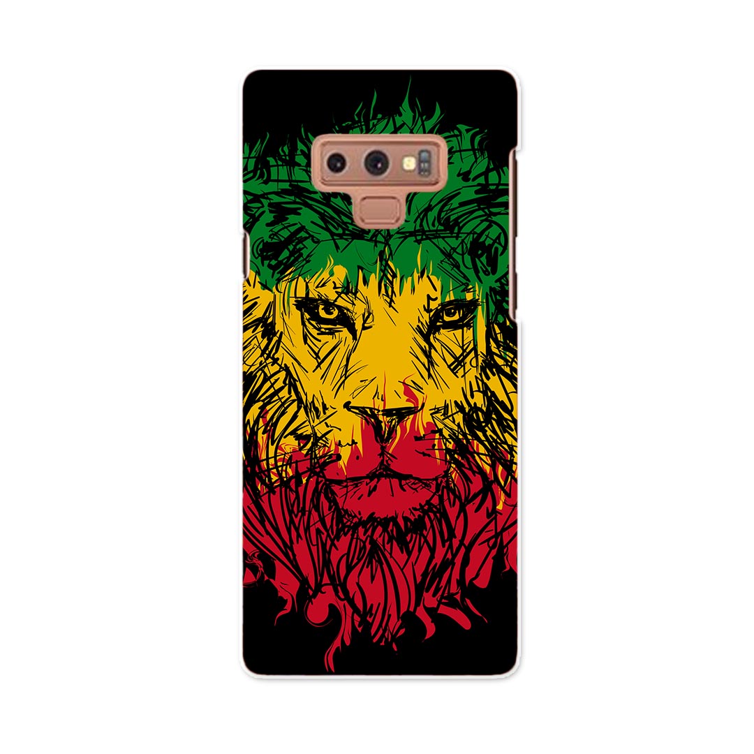 SCV40 Galaxy Note9 ギャラクシー ノートナイン au エーユー scv40 スマホ カバー スマホケース スマホカバー PC ハードケース 011733 動物　ライオン　レゲエ