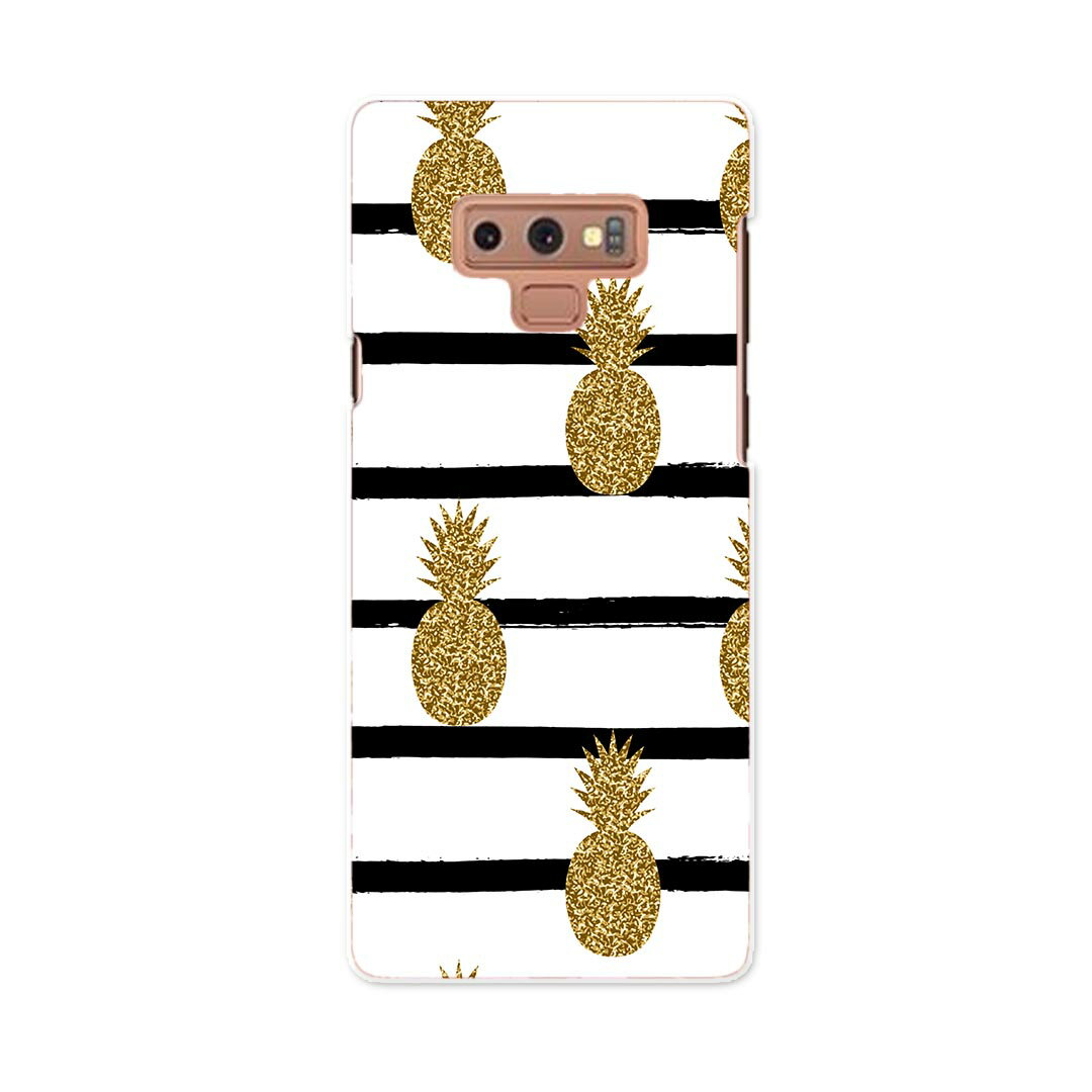 Mobile Phone Cases - SC-01L Galaxy Note9 ギャラクシー ノートナイン docomo ドコモ sc01l スマホ カバー ケース スマホケース スマホカバー PC ハードケース 012139 パイナップル　ボーダー　夏