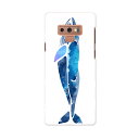 SCV40 Galaxy Note9 ギャラクシー ノートナイン au エーユー scv40 スマホ カバー ケース スマホケース スマホカバー PC ハードケース 015860 魚 海 くじら(2)