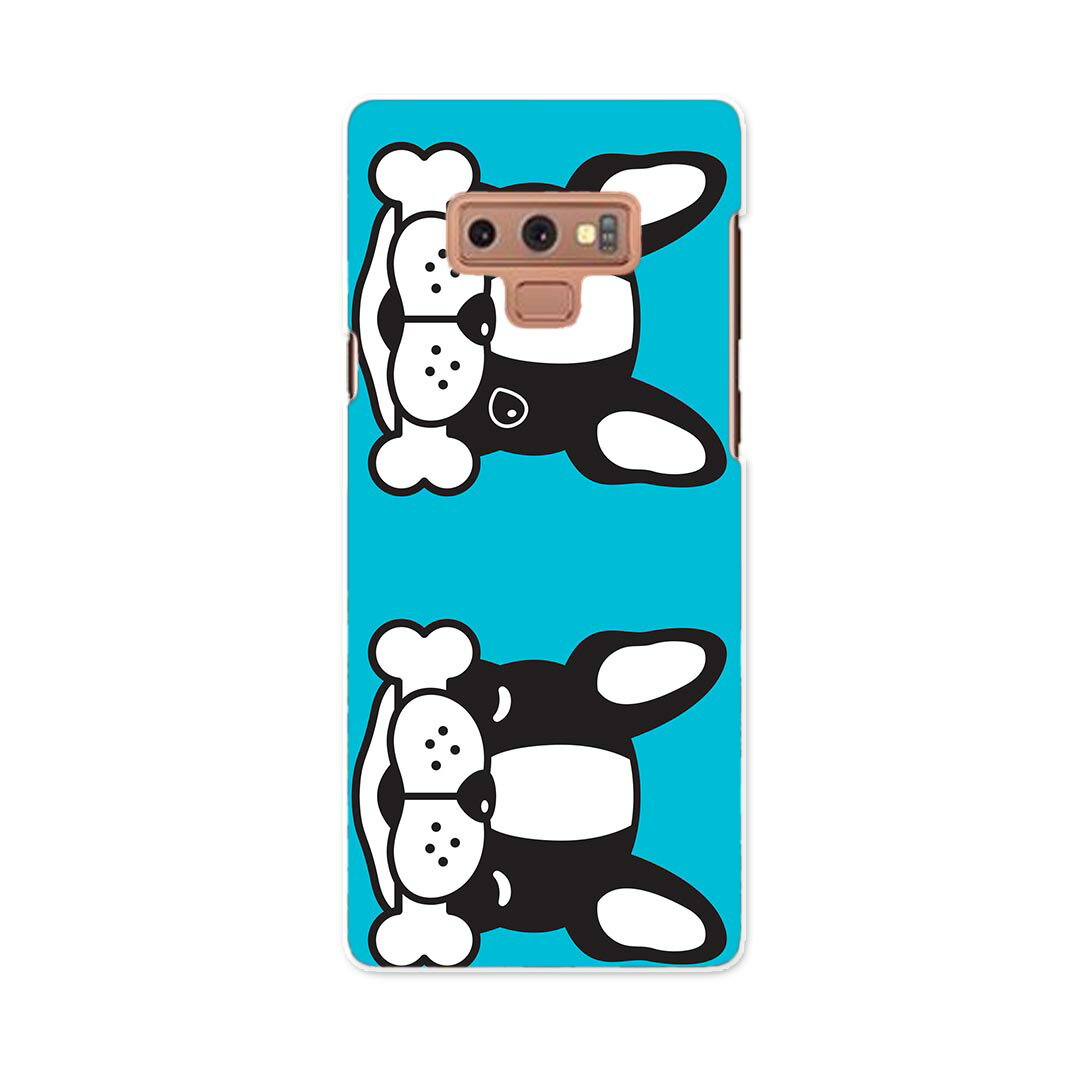 SC-01L Galaxy Note9 ギャラクシー ノートナイン docomo ドコモ sc01l スマホ カバー ケース スマホケース スマホカバー PC ハードケース 016449 犬　イラスト　動物