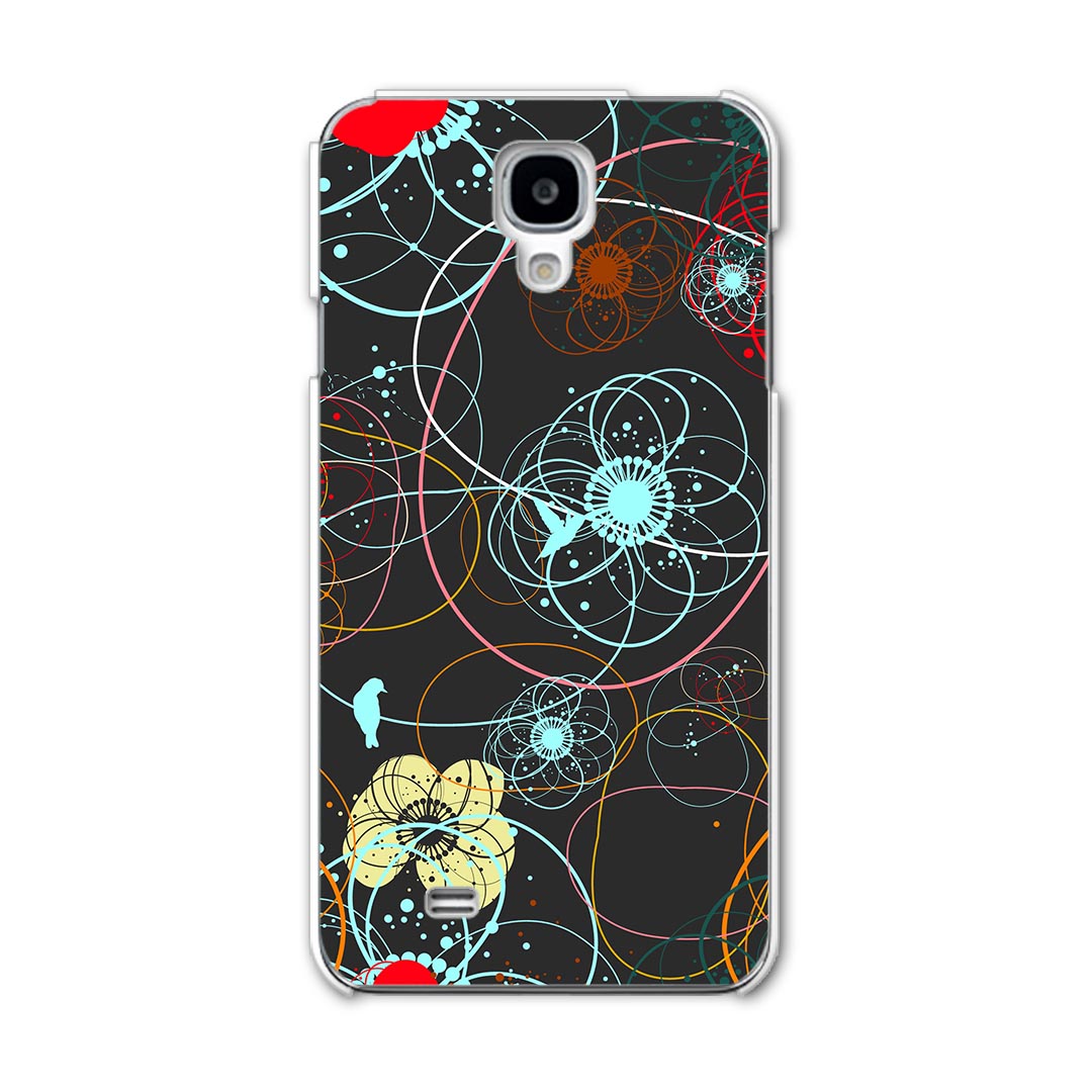 SC-02F GALAXY J ギャラクシー j sc02f docomo ドコモ カバー ケース スマホケース スマホカバー PC ハードケース 花　フラワー　水色　赤　レッド フラワー 007591