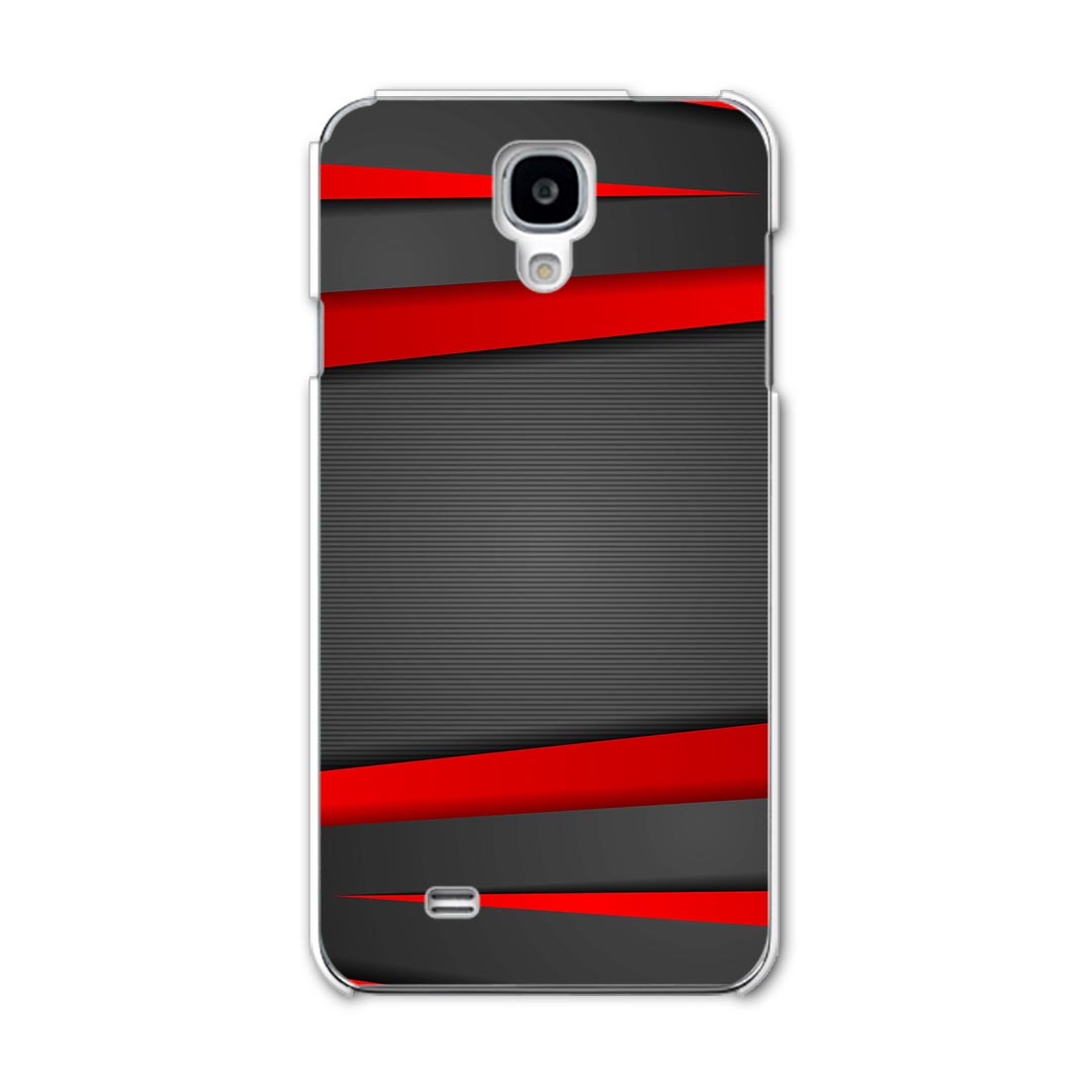 SC-02F GALAXY J ギャラクシー j sc02f docomo ドコモ カバー ケース スマホケース スマホカバー PC ハードケース 赤　レッド　黒　ブラック　ライン クール 008225