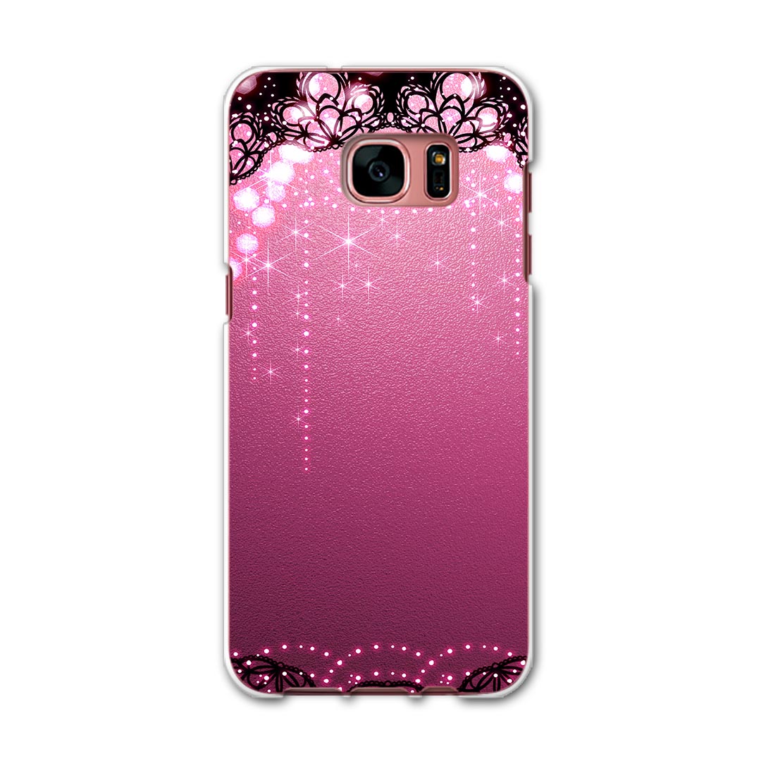 SCV33 Galaxy S7 edge ギャラクシー au エーユー スマホ カバー スマホケース ハード pc ケース ハードケース キラキラ ゴージャス ラグジュアリー クール 001072