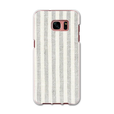 SCV33 Galaxy S7 edge ギャラクシー au エーユー スマホ カバー スマホケース ハード pc ケース ハードケース 灰色 グレー ストライプ 模様 チェック・ボーダー 008340