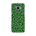 SCV36 Galaxy S8 ギャラクシー エス エイト au エーユー スマホ カバー ハード pc ケース ハードケース 和柄 和風 緑 チェック・ボーダー 004734(2)