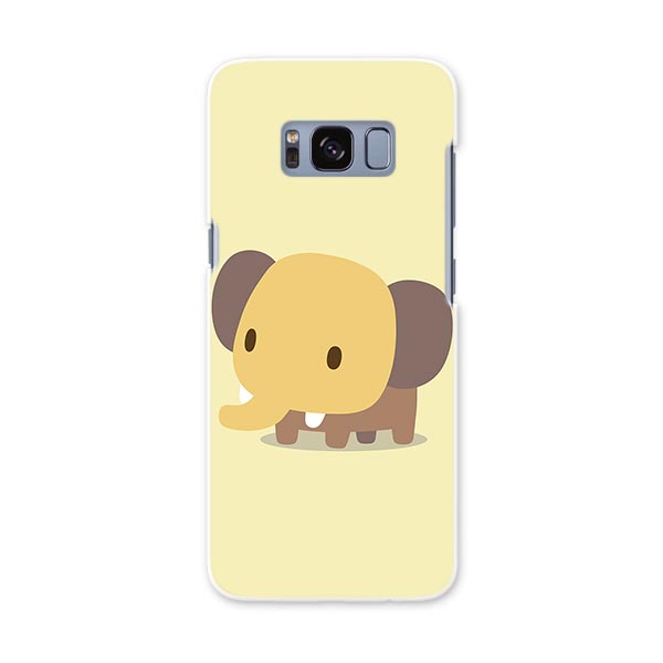 SC-02J Galaxy S8 ギャラクシー エス エイト sc02j docomo ドコモ スマホ カバー ケース スマホケース スマホカバー PC ハードケース 象　ぞう　イラスト　キャラクター アニマル 007848
