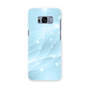 SC-02J Galaxy S8 ギャラクシー エス エイト sc02j docomo ドコモ スマホ カバー ケース スマホケース スマホカバー PC ハードケース キラキラ 波 水色 012739