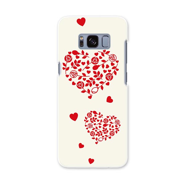 SC-02J Galaxy S8 ギャラクシー エス エイト sc02j docomo ドコモ スマホ カバー ケース スマホケース スマホカバー PC ハードケース ハート バラ 花 013323