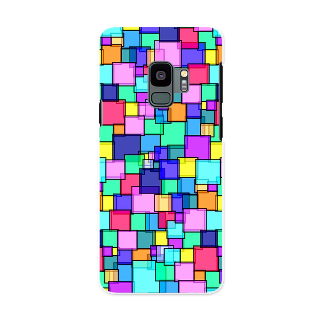 SC-02K Galaxy S9 ギャラクシー エスナイン docomo sc02k ドコモ スマホ カバー ケース スマホケース スマホカバー PC ハードケース 000102 カラフル　タイル