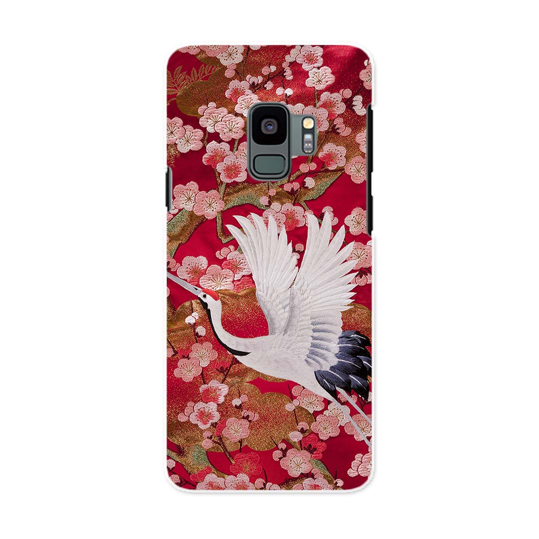 SC-02K Galaxy S9 ギャラクシー エスナイン docomo sc02k ドコモ スマホ カバー ケース スマホケース スマホカバー PC ハードケース 003394 和風 和柄 鶴