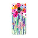 SC-02K Galaxy S9 ギャラクシー エスナイン docomo sc02k ドコモ スマホ カバー ケース スマホケース スマホカバー PC ハードケース 008039 花 フラワー カラフル ピンク(2)