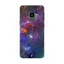 SCV38 Galaxy S9 ギャラクシー エスナイン au エーユー スマホ カバー ケース スマホケース スマホカバー PC ハードケース 011146 宇宙 夜空 星