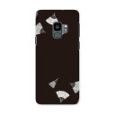 SCV38 Galaxy S9 ギャラクシー エスナイン au エーユー スマホ カバー ケース スマホケース スマホカバー PC ハードケース 011486 和風 和柄 扇子