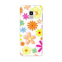 SC-02L Galaxy Feel2 ギャラクシー フィールツー docomo ドコモ sc02l スマホ カバー ケース スマホケース スマホカバー PC ハードケース 007632 花 フラワー カラフル 模様(2)