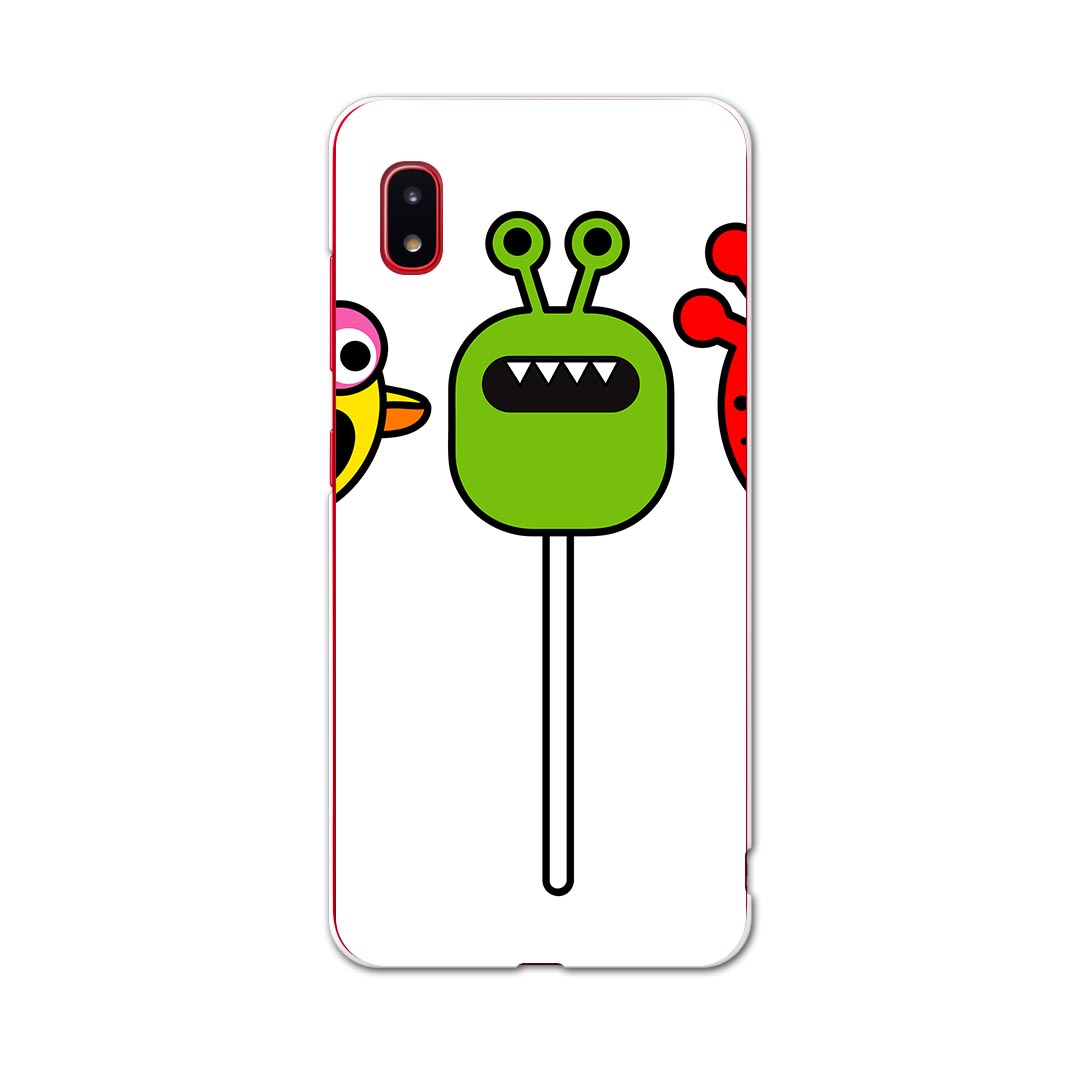 SCV46 Galaxy A20 ギャラクシー エートゥエンティ scv46 au エーユー スマホ カバー ケース スマホケース スマホカバー TPU ソフトケース 003556 キャラクター　モンスター