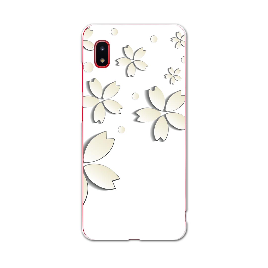 Mobile Phone Cases - SCV46 Galaxy A20 ギャラクシー エートゥエンティ scv46 au エーユー スマホ カバー ケース スマホケース スマホカバー TPU ソフトケース 006438 花　フラワー