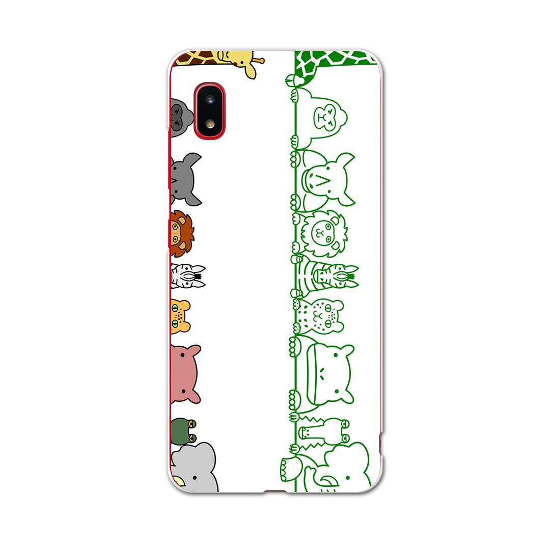 SCV46 Galaxy A20 ギャラクシー エートゥエンティ scv46 au エーユー スマホ カバー ケース スマホケース スマホカバー TPU ソフトケース 009589 動物　キャラクター