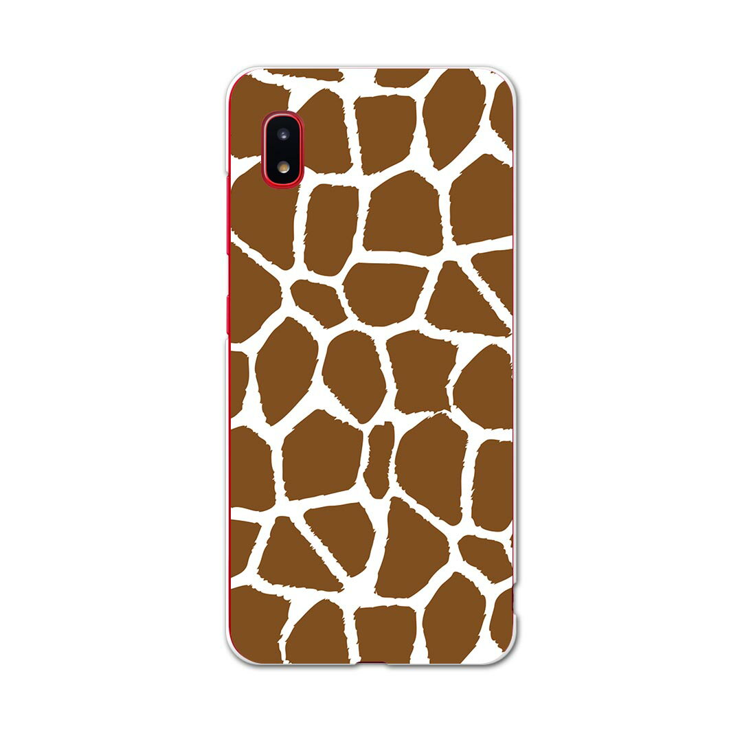 Mobile Phone Cases - SCV46 Galaxy A20 ギャラクシー エートゥエンティ scv46 au エーユー スマホ カバー ケース スマホケース スマホカバー TPU ソフトケース 011587 キリン柄　アニマル柄　動物