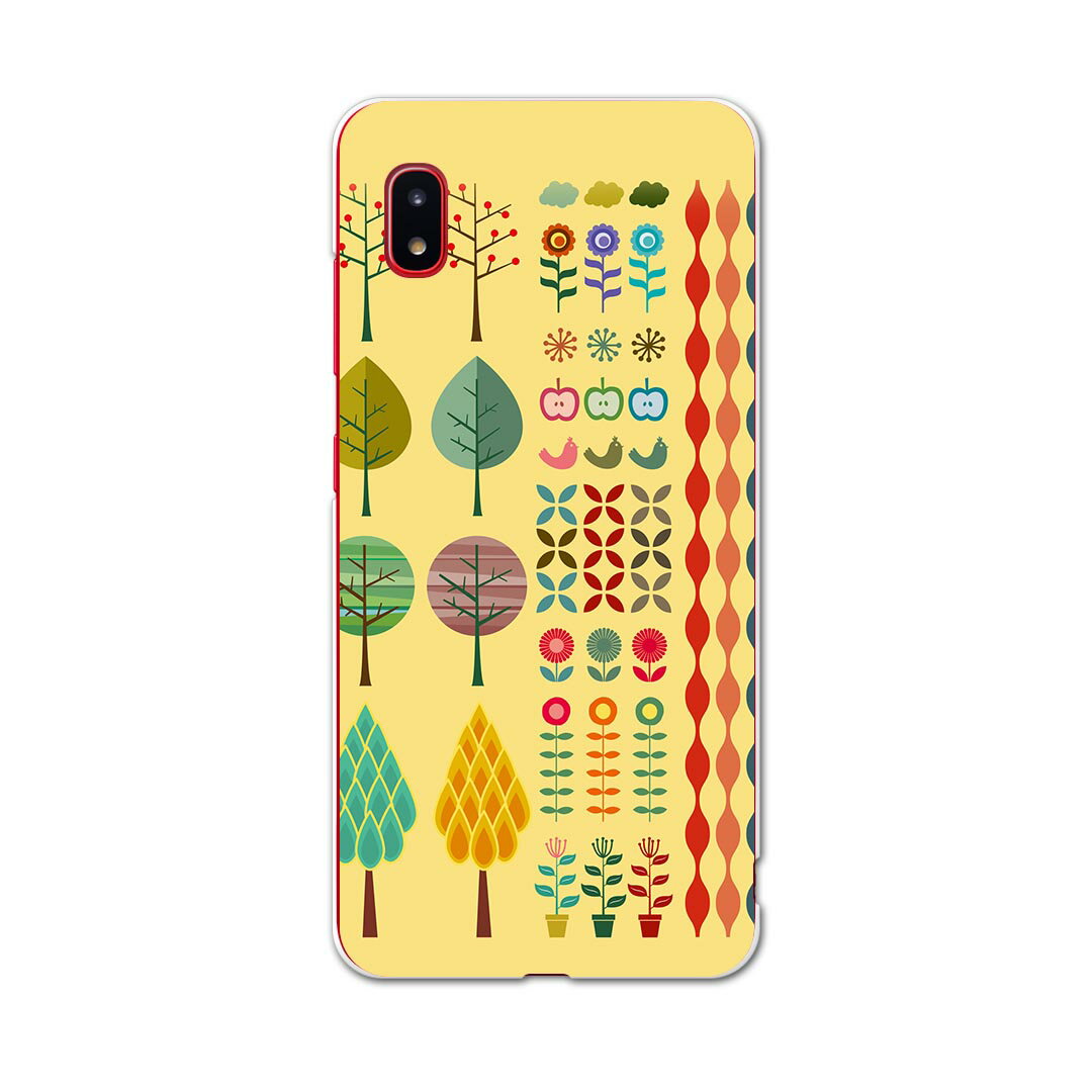 SCV46 Galaxy A20 ギャラクシー エートゥエンティ scv46 au エーユー スマホ カバー ケース スマホケース スマホカバー TPU ソフトケース 015767 木　りんご　植物