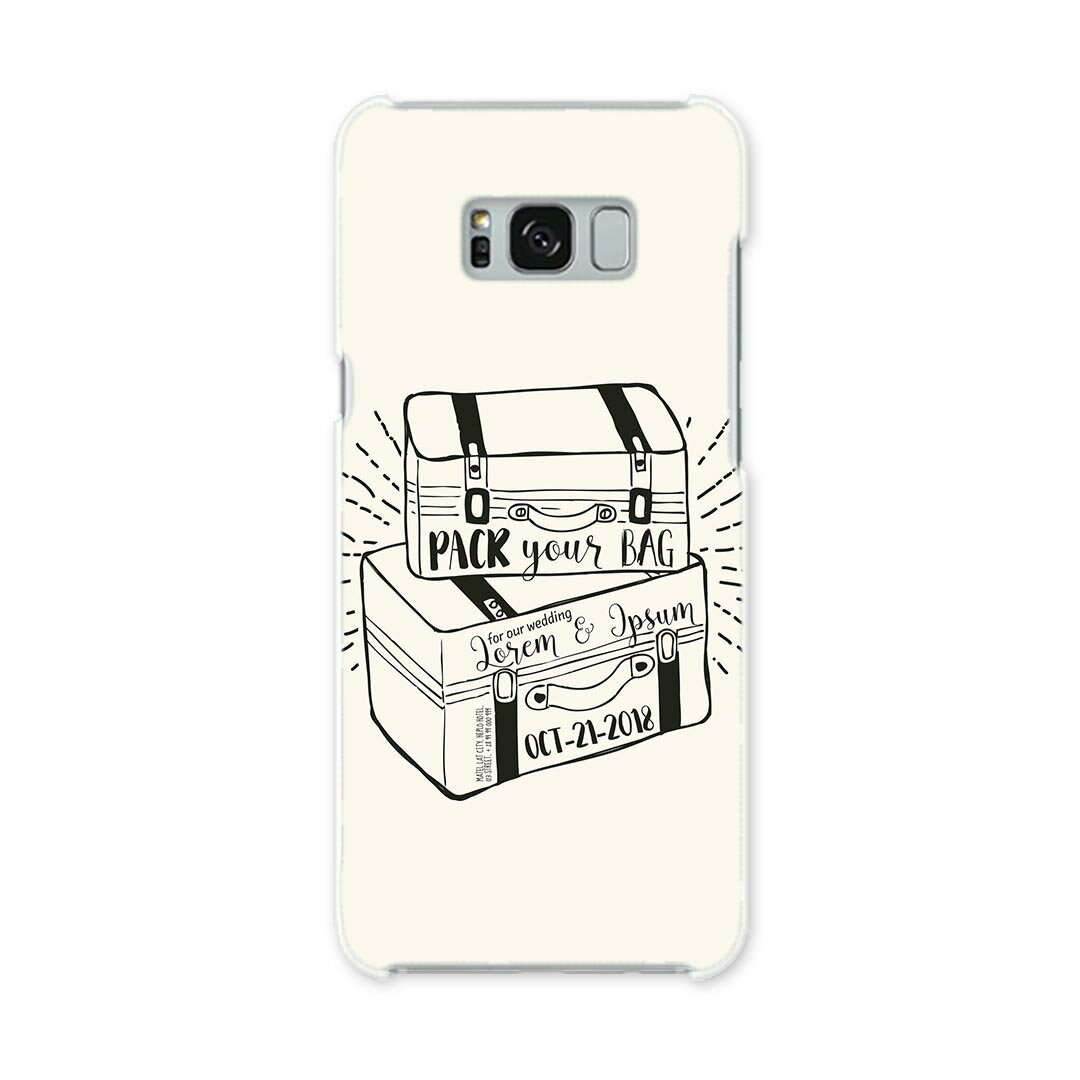 SC-03J Galaxy S8+ ギャラクシー エス エイト プラス sc03j docomo ドコモ スマホ カバー スマホケース スマホカバー PC ハードケース 旅行　英語　かばん 010942