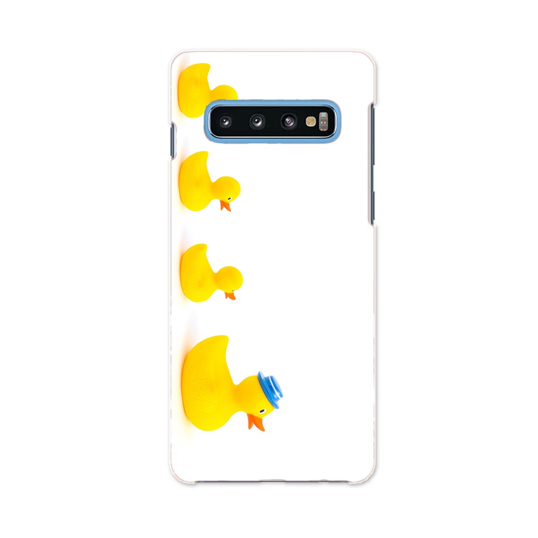SCV41 Galaxy S10 ギャラクシー エステン au エーユー scv41 スマホ カバー ケース スマホケース スマホカバー PC ハードケース 002751 鳥　アヒル　動物