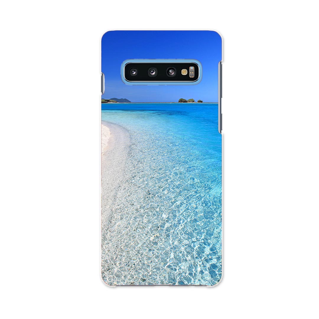 SCV41 Galaxy S10 ギャラクシー エステン au エーユー scv41 スマホ カバー ケース スマホケース スマホカバー PC ハードケース 002778 夏 海 写真