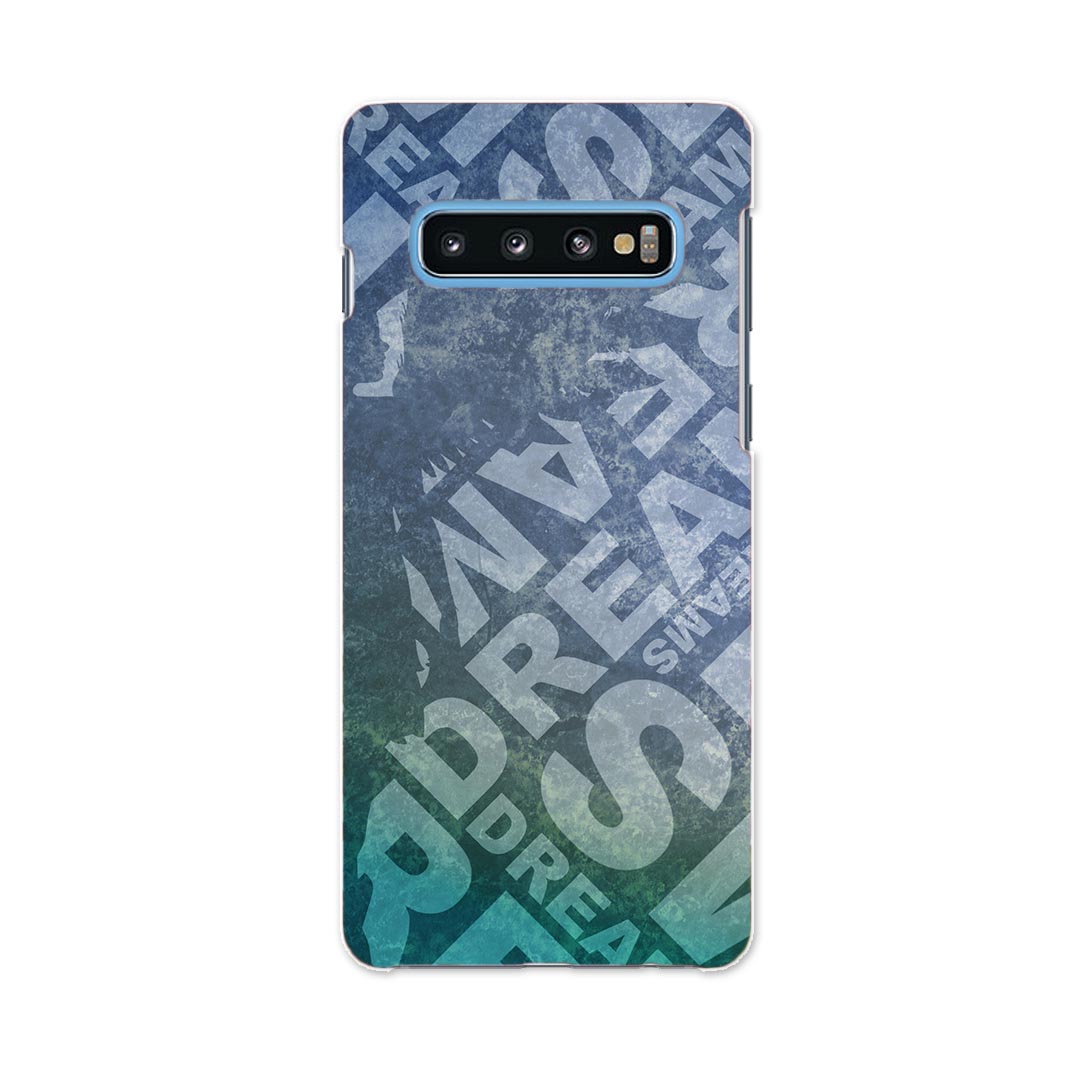 SC-03L Galaxy S10 ギャラクシー エステン docomo ドコモ sc03l スマホ カバー ケース スマホケース スマホカバー PC ハードケース 007684 英語 文字 天使 ブルー 青