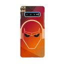 SC-03L Galaxy S10 ギャラクシー エステン docomo ドコモ sc03l スマホ カバー ケース スマホケース スマホカバー PC ハードケース 008623 音楽 ヘッドフォン 赤 レッド イラスト