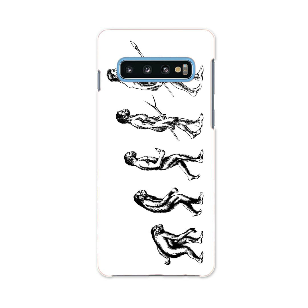 SC-03L Galaxy S10 ギャラクシー エステン docomo ドコモ sc03l スマホ カバー ケース スマホケース スマホカバー PC ハードケース 010970 人物 猿 人間