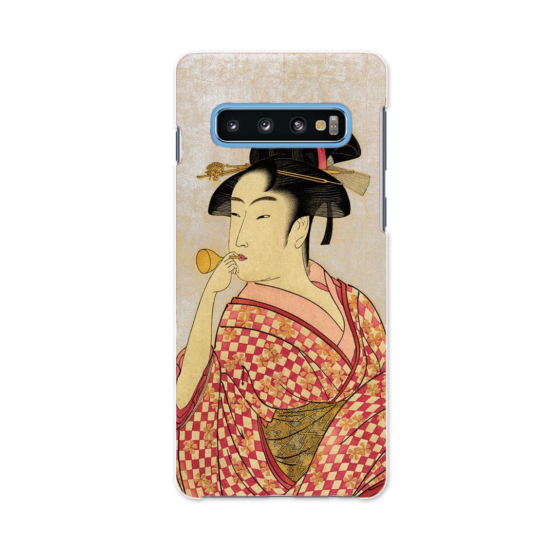 SC-03L Galaxy S10 ギャラクシー エステン docomo ドコモ sc03l スマホ カバー ケース スマホケース スマホカバー PC ハードケース 011481 和風　和柄　人物