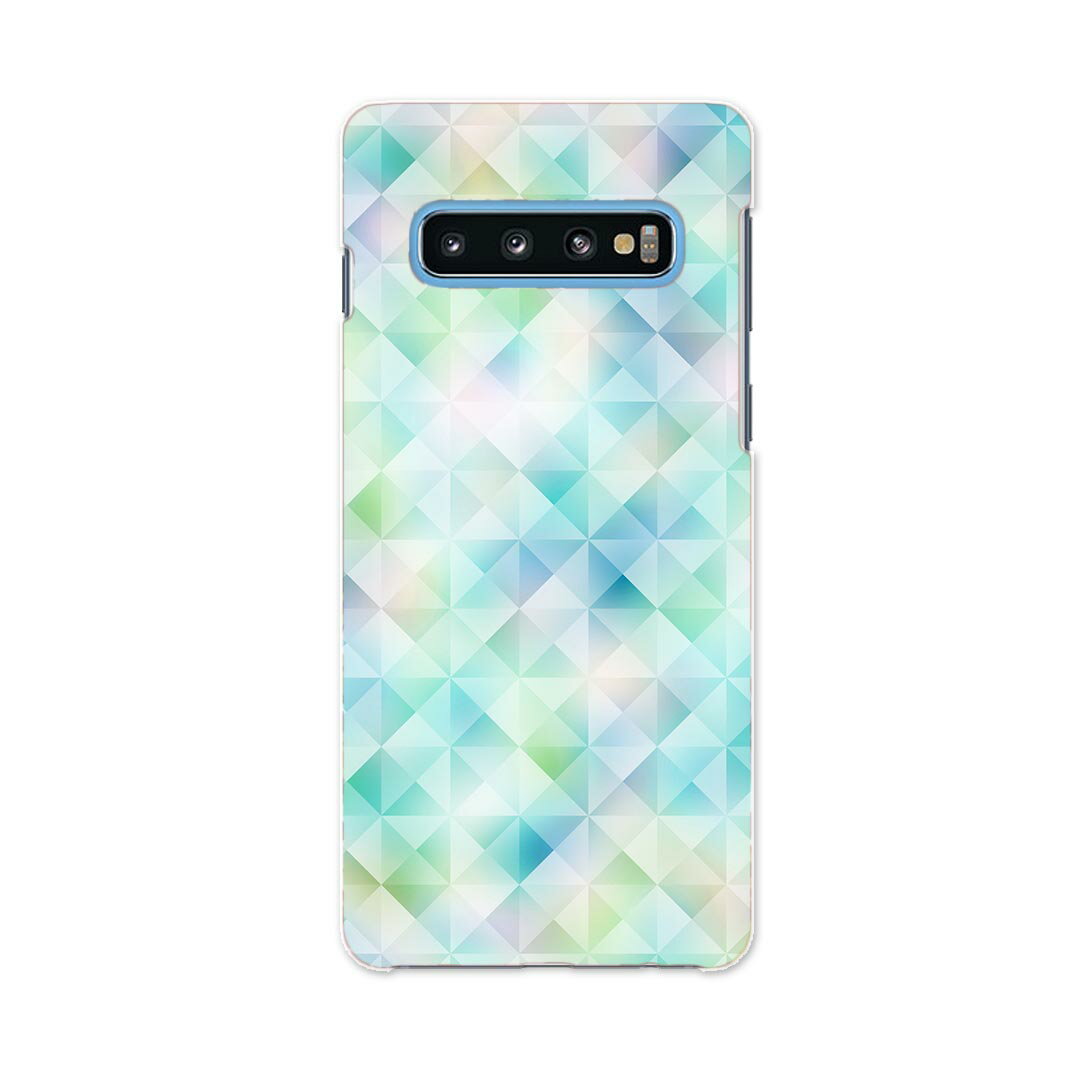SCV41 Galaxy S10 ギャラクシー エステン au エーユー scv41 スマホ カバー ケース スマホケース スマホカバー PC ハードケース 012068 パステル　模様　柄