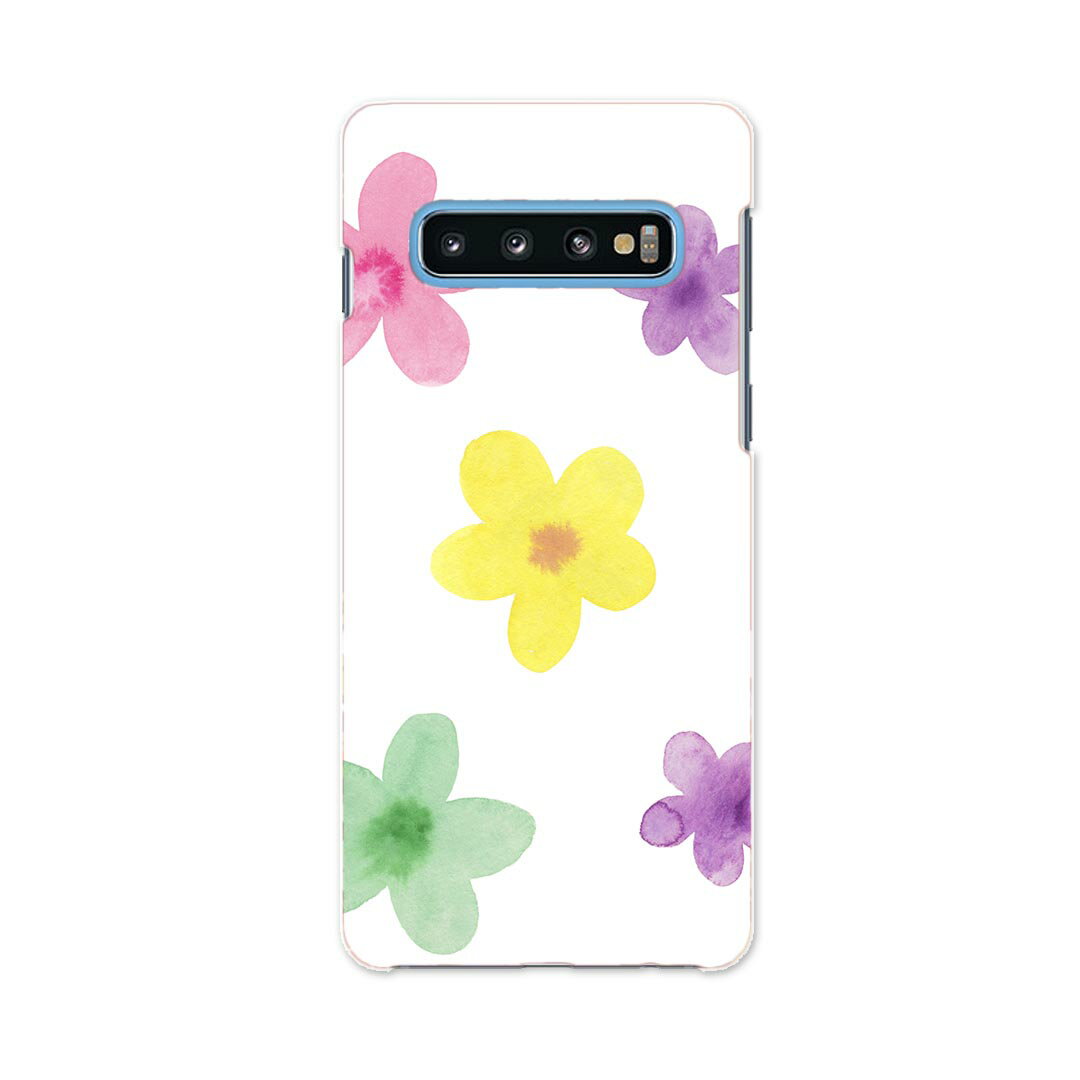 SC-03L Galaxy S10 ギャラクシー エステン docomo ドコモ sc03l スマホ カバー ケース スマホケース スマホカバー TPU ソフトケース 014068 花　フラワー　カラフル