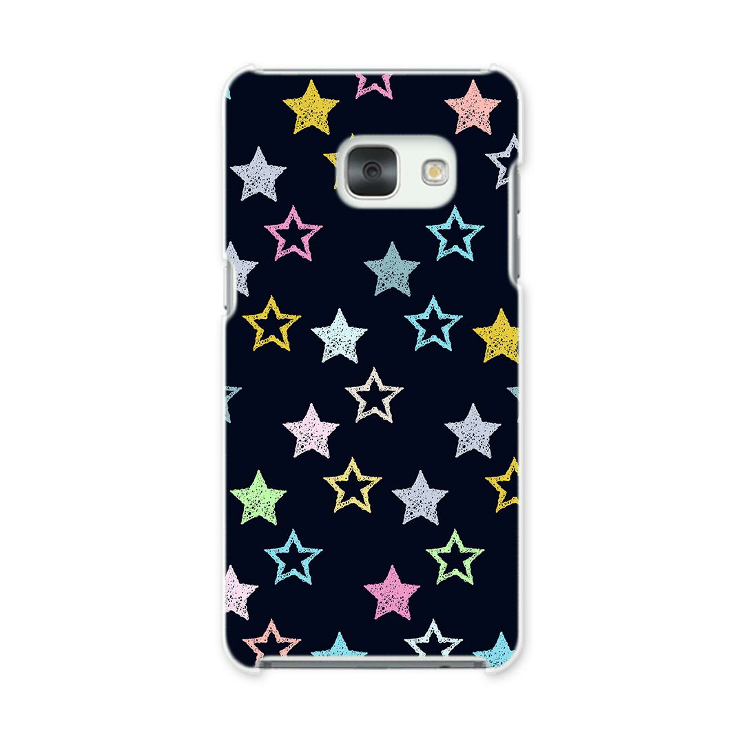 SC-04J Galaxy Feel ギャラクシー フィール sc04j docomo ドコモ スマホ カバー スマホケース スマホカバー PC ハードケース 星　カラフル　クレヨン 011034