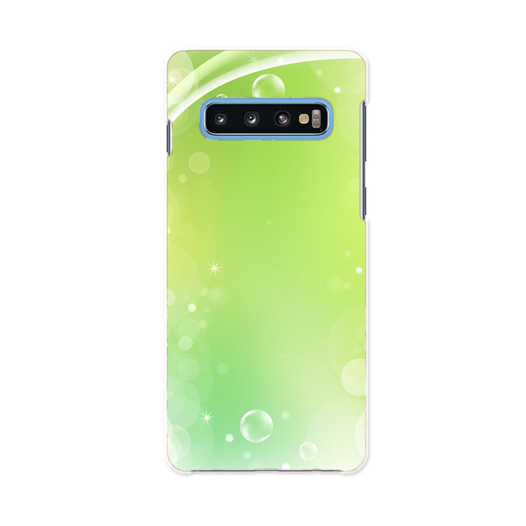 SC-04L Galaxy S10+ ギャラクシー エステンプラス docomo ドコモ sc04l スマホ カバー ケース スマホケース スマホカバー PC ハードケース 002167 しゃぼん玉　緑