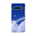 SCV42 Galaxy S10+ ギャラクシー エステンプラス au エーユー scv42 スマホ カバー ケース スマホケース スマホカバー PC ハードケース 004717 空 虹 写真