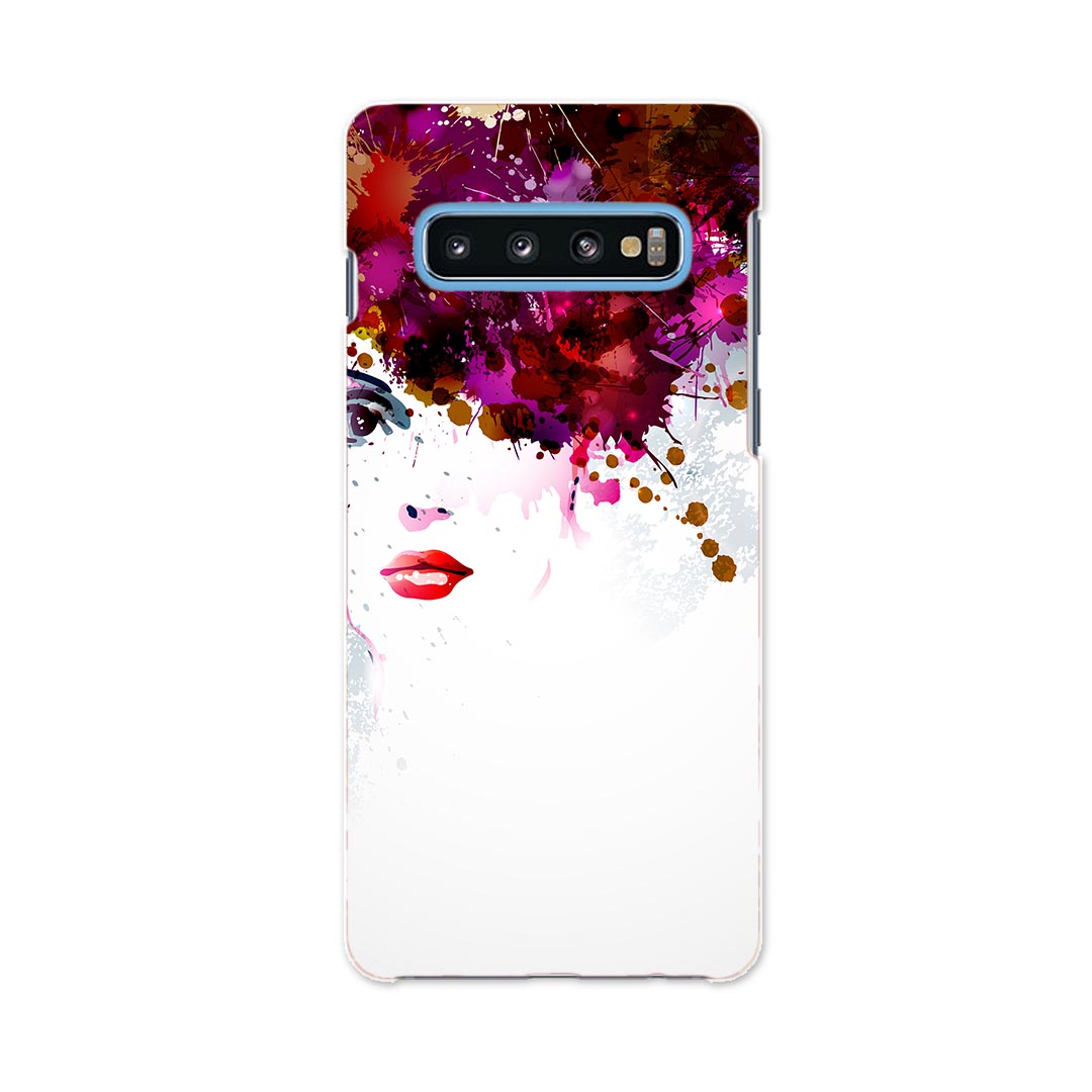 SC-04L Galaxy S10+ ギャラクシー エステンプラス docomo ドコモ sc04l スマホ カバー ケース スマホケース スマホカバー PC ハードケース 004874 花 イラスト シンプル