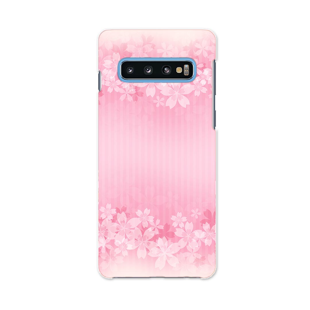 SC-04L Galaxy S10+ ギャラクシー エステンプラス docomo ドコモ sc04l スマホ カバー ケース スマホケース スマホカバー PC ハードケース 005698 花　フラワー　ピンク
